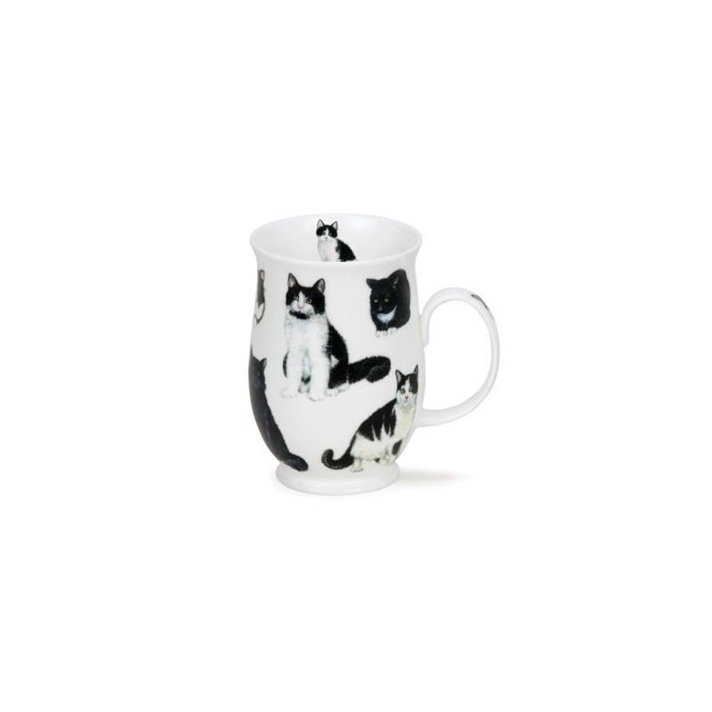 Becher Suffolk 0.31L Dunoon - Cats Black & White