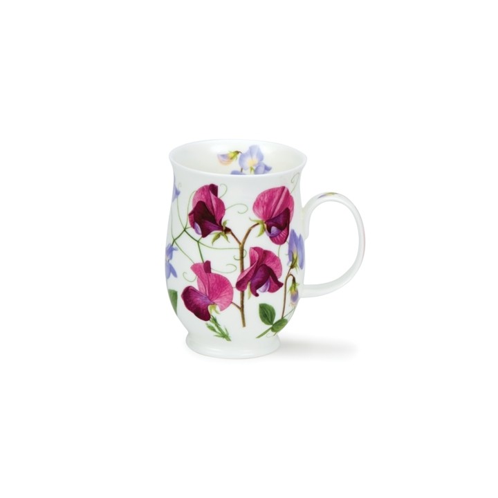 Mug Suffolk 0.31L Dunoon - Sweet Peas D/Pink