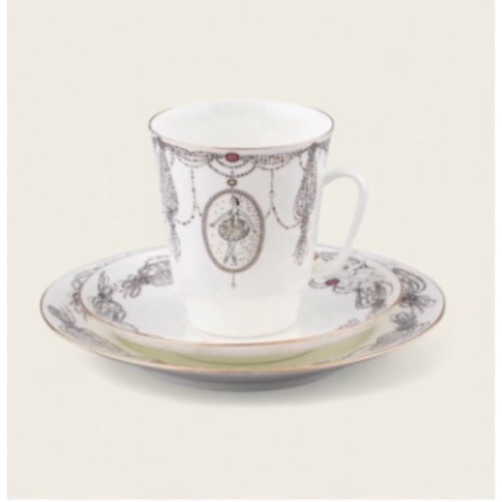 Tazza - Collezione Balletto (3 pz.) - Il lago dei cigni - Porcellana di San Pietroburgo