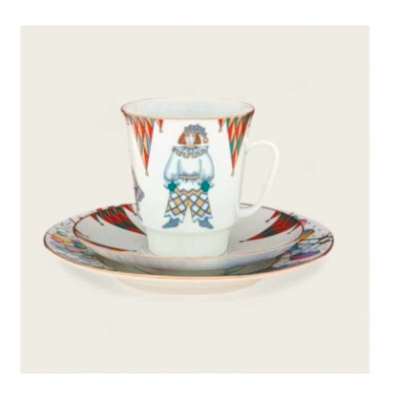 Cup - Ballet Collection (3 pcs) - Petrushka - St Petersburg porcelain