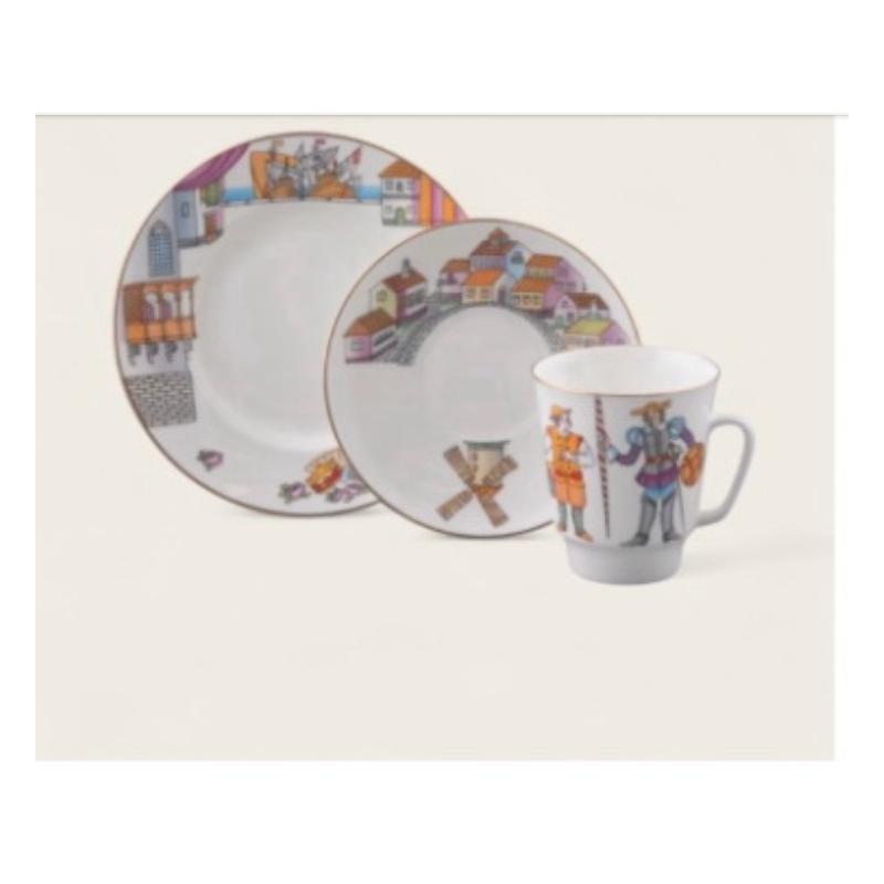 Tazza - Collezione Balletto (3 pz.) - Don Chisciotte - Porcellana di San Pietroburgo
