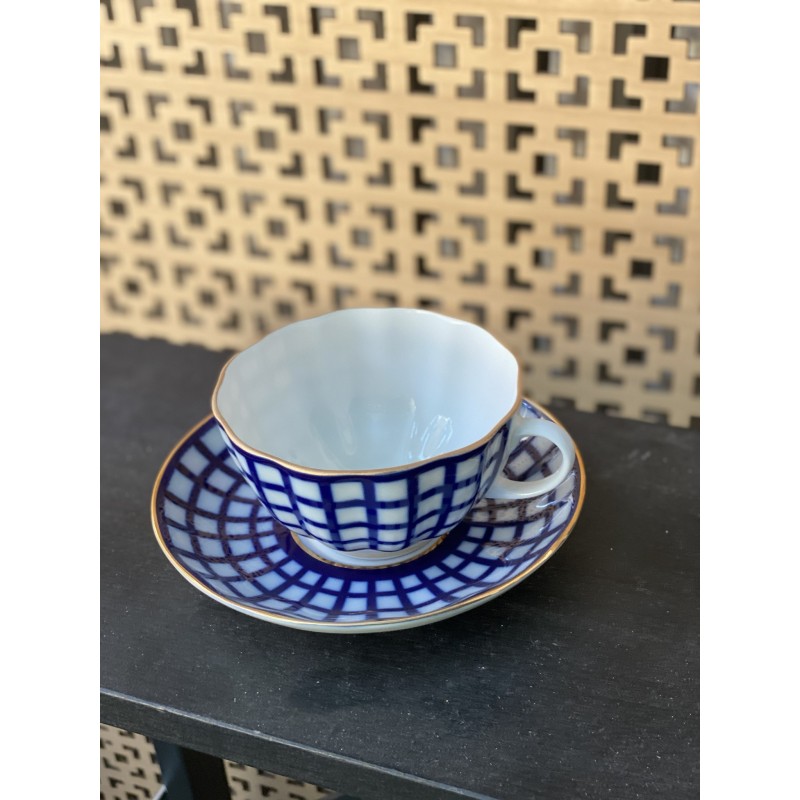 Tazza/piattino quattro - Porcellana di San Pietroburgo