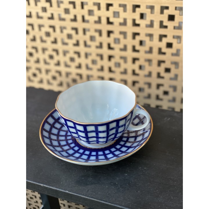 Tasse /sous-tasse quattro - porcelaine de Saint-Petersburg