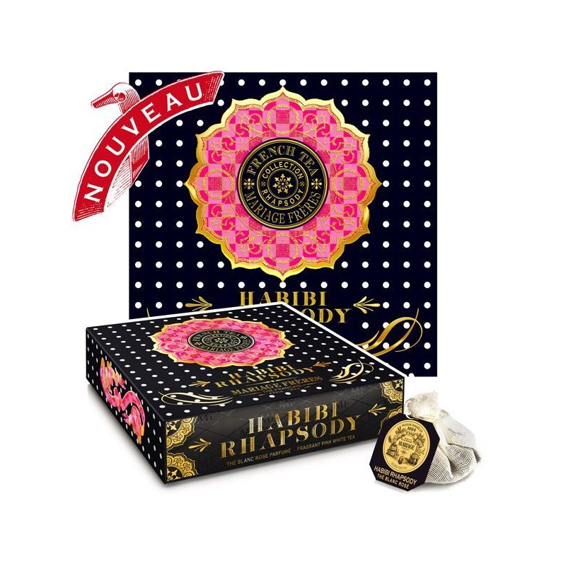 White tea Habibi Rhapsody® - Box of 30 muslin tea bags