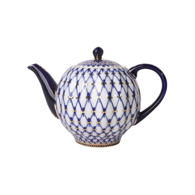Teapot 2000 ml Cobalt Net - St Petersburg porcelain