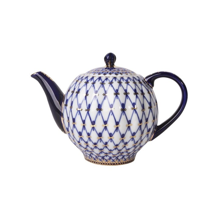 Théière 2000 ml Cobalt net -  Porcelaine de St Petersbourg