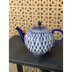 Teapot 600 ml Cobalt Net - St Petersburg porcelain