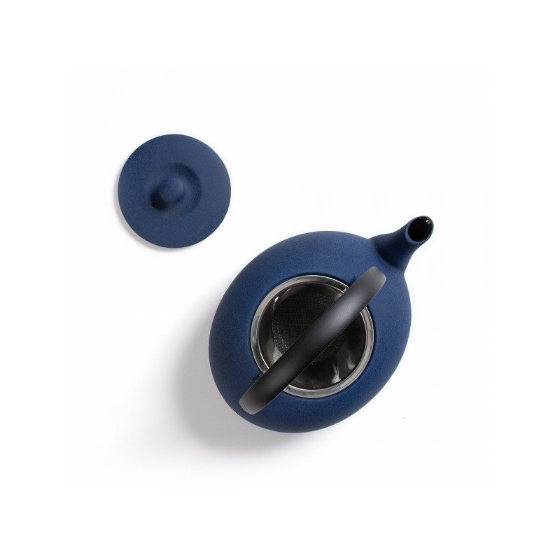 JAPANESE CAST-IRON TEAPOT - FUKU 0.55L - BLUE