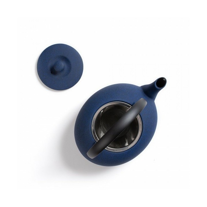 JAPANESE CAST-IRON TEAPOT - FUKU 0.55L - BLUE