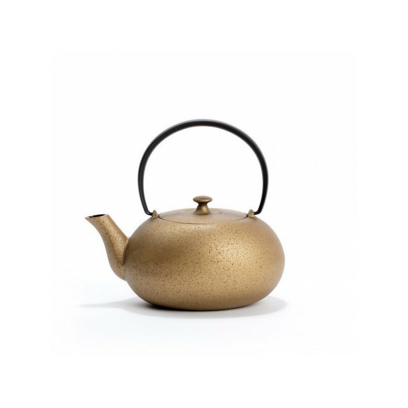 JAPANISCHE GUSSEISEN-TEEKANNE - FUKU 0,55L - GOLD