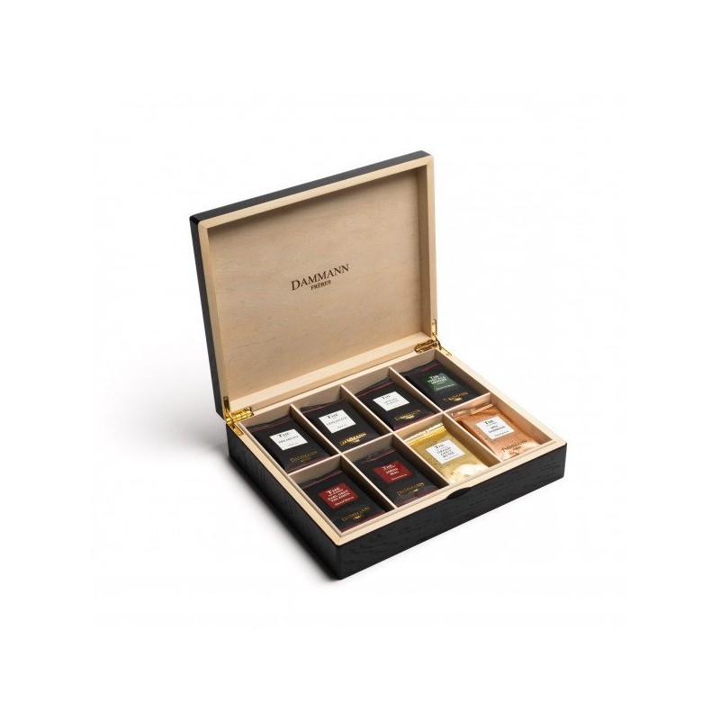 BLACK WOOD BOX - 48 CRISTAL® TEA BAGS