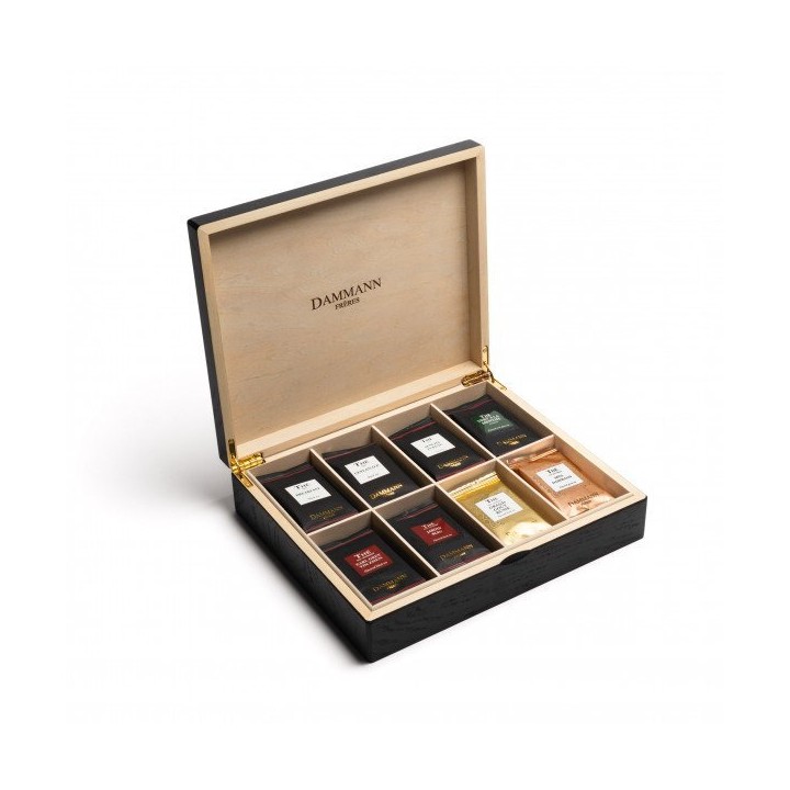BLACK WOOD BOX - 48 CRISTAL® TEA BAGS