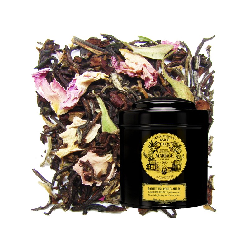 TÈ NERO DARJEELING ROSE CAMÉLIA™ - Barattolo 100g