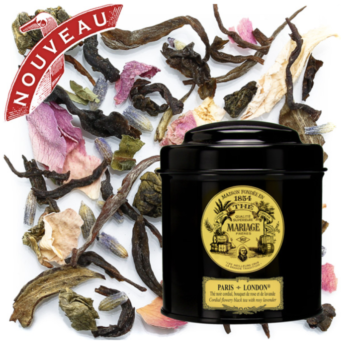 BLACK TEA - PARIS-LONDON® Black tea & white tea with a warm bouquet of rose & lavender