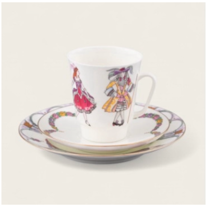Tasse - Kollektion Ballett (3-tlg.) - Dornröschen - Porzellan aus St. Petersburg