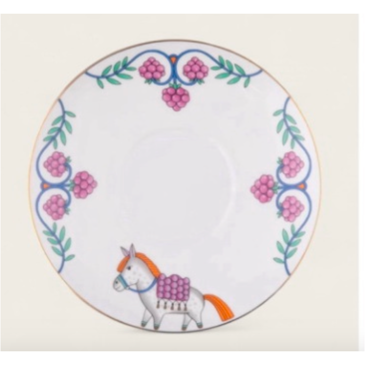Tasse - Kollektion Ballett (3-tlg.) - Das bucklige Pferdchen - Porzellan aus St. Petersburg