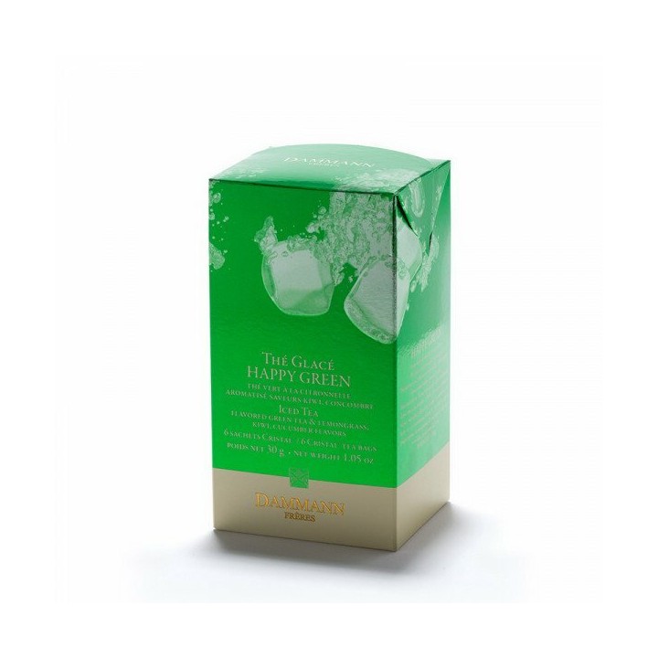ICED TEA HAPPY GREEN - BOX OF 6 TEA BAGS - DAMMANN FRÈRES