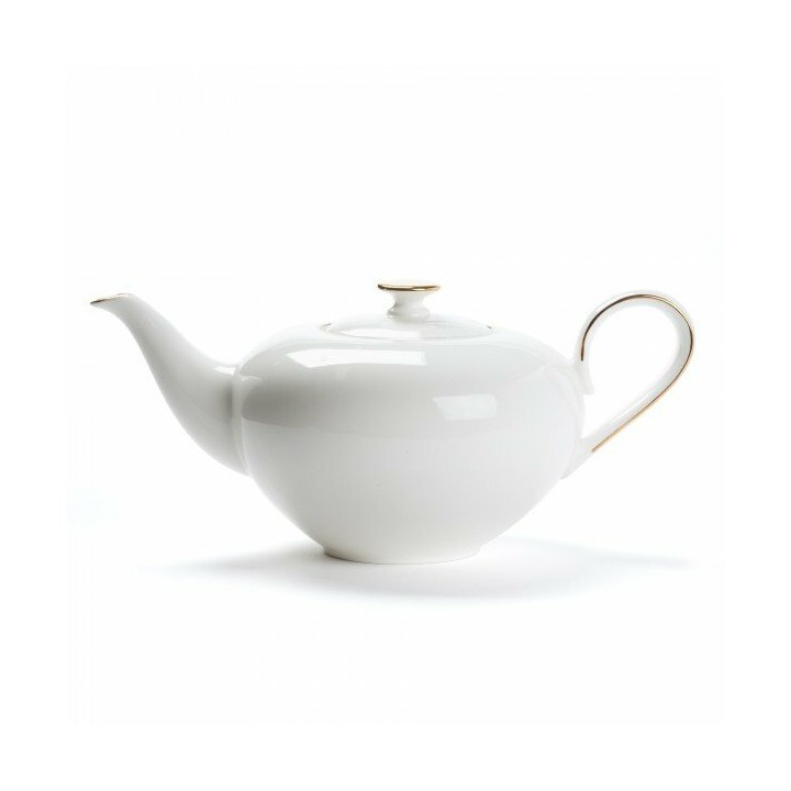 PORCELAIN TEAPOT - CONCORDE - 1L - GOLD RIM