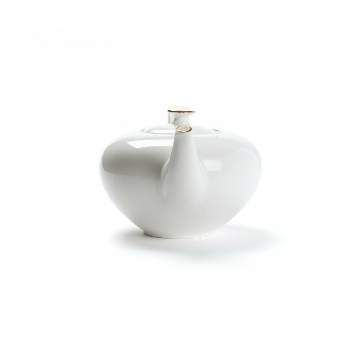 PORCELAIN TEAPOT - CONCORDE - 1L - GOLD RIM