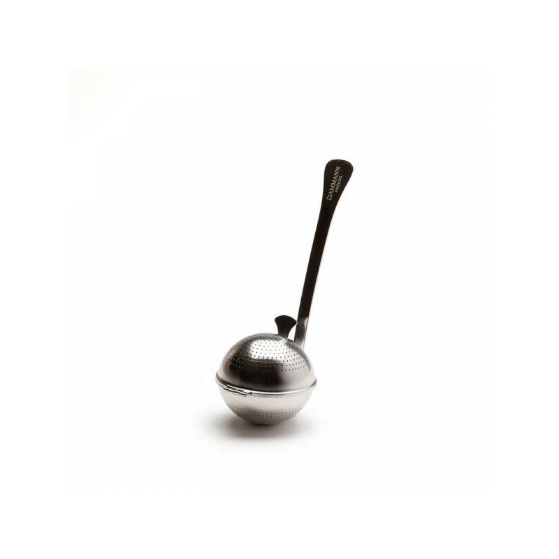 TEA SPOON, PERFORATED STAINLESS STEEL BALL