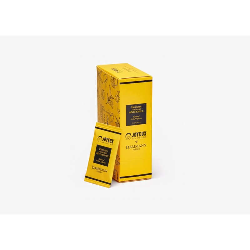 RÊVES JOYEUX - HERBAL INFUSION - 24 individually wrapped tea bags