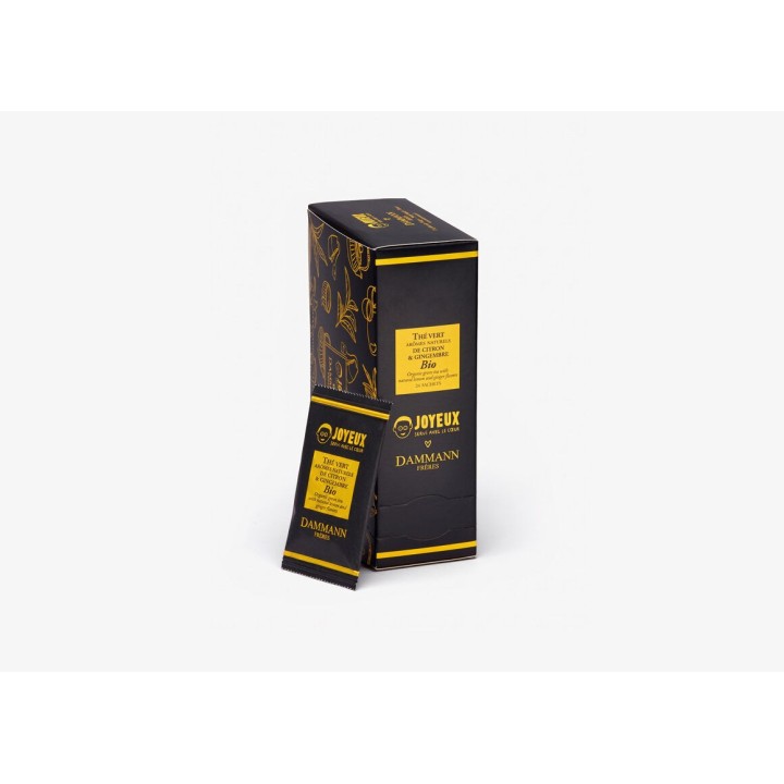 ORGANIC LEMON GINGER - 24 individually wrapped tea bags