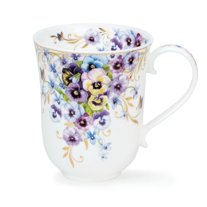 Becher Braemar 0.33L Dunoon - VINTAGE GARDEN PANSY