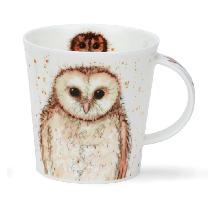 Becher Cairngorm 0.48L Dunoon - What a Hoot! Brown