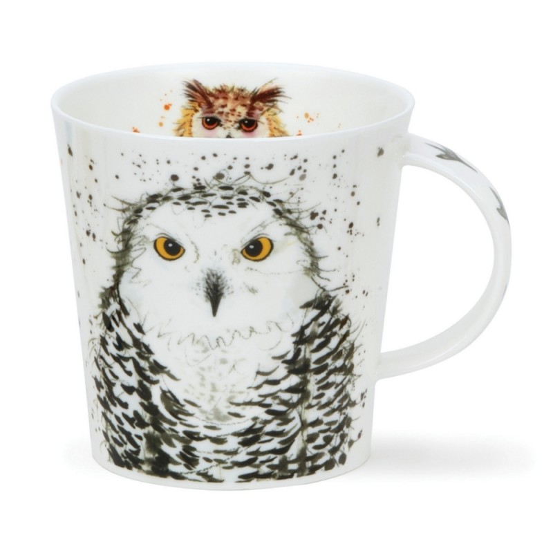 Becher Cairngorm 0.48L Dunoon - What a Hoot! White