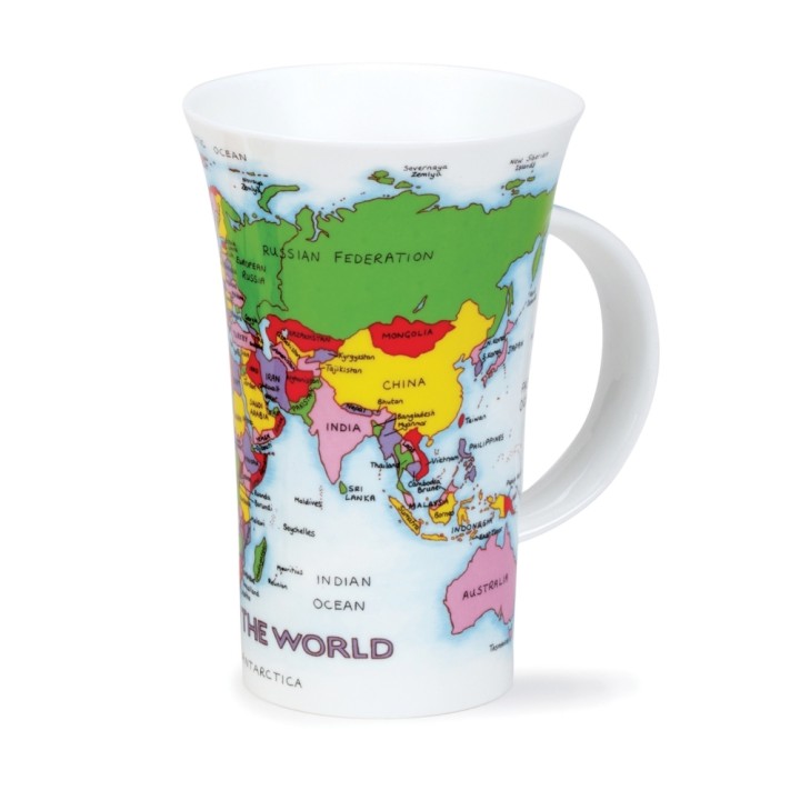 Mug Dunoon Glencoe 0.5L - Map of the World