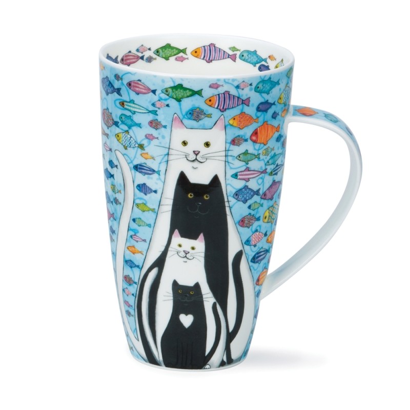 Becher Henley 0.6L Dunoon - Aqua Cats