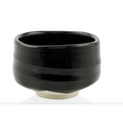 BLACK ENAMEL TEA BOWL - MARIAGE FRERES