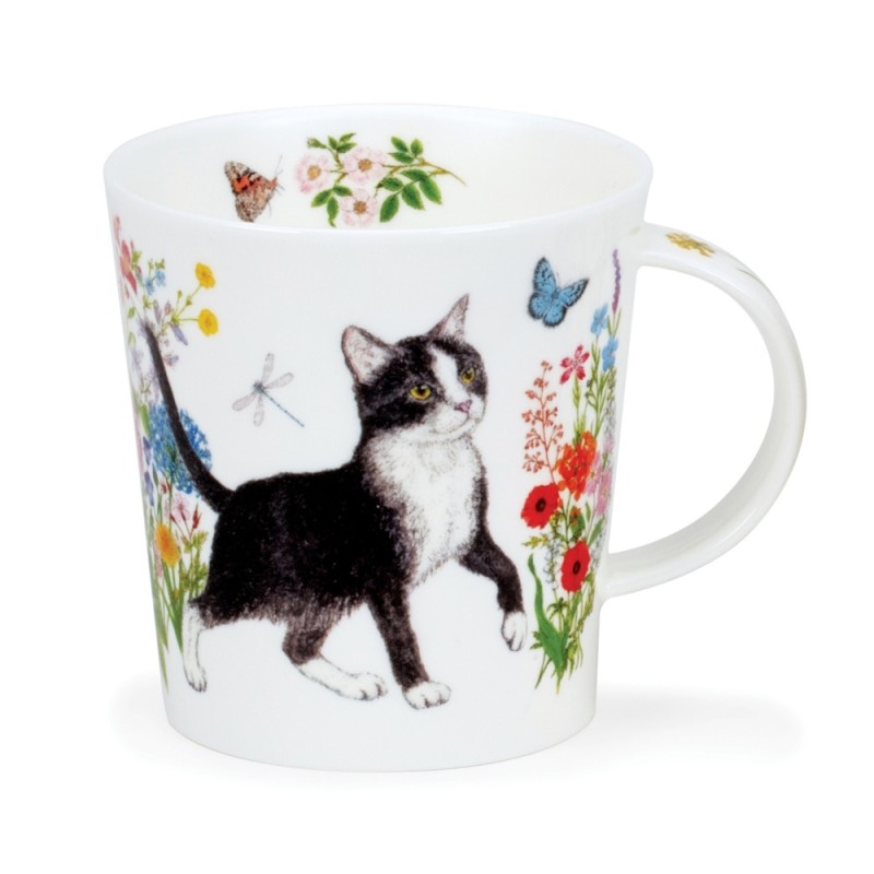 Becher Lomond 0.32L Dunoon - Floral Cats B and W