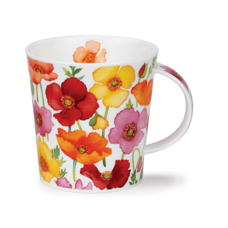 Mug Lomond 0,32L - Dunoon - Floral Fiesta Poppy