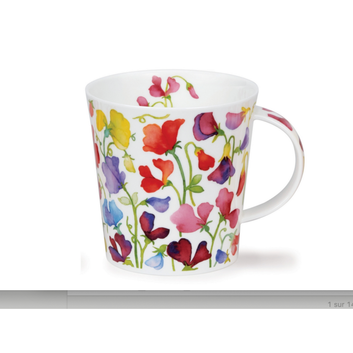Becher Lomond 0,32L - Dunoon - Floral Fiesta Sweet Peas