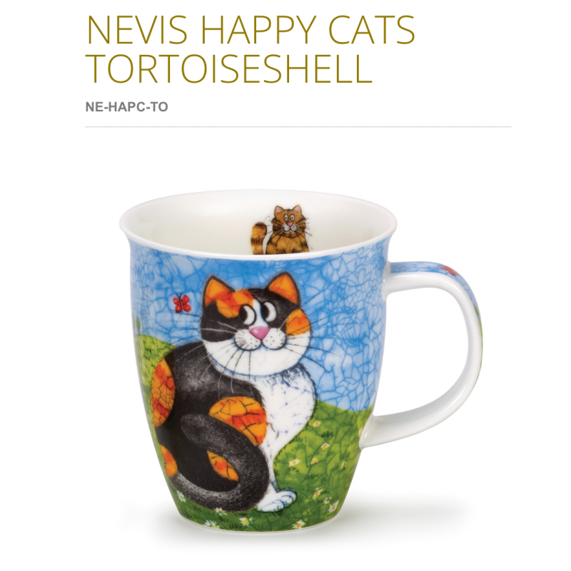 Becher Nevis 0,48 L Dunoon Happy Cats Tortoiseshell