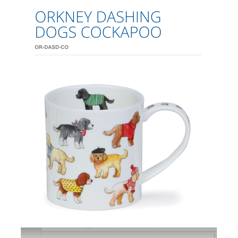 Becher Orkney 0,35L - Dunoon - DASHING DOGS COCKAPOO